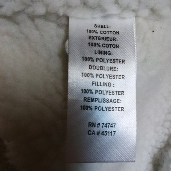 NWT Natural Reflections sherpa lined jacket size XL red & black check - Picture 12 of 16